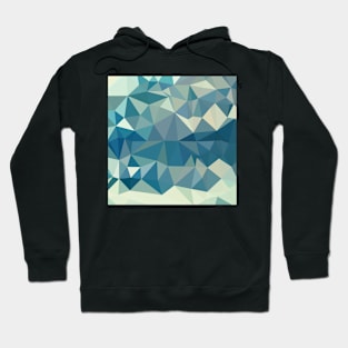 Skobeloff Green Abstract Low Polygon Background Hoodie